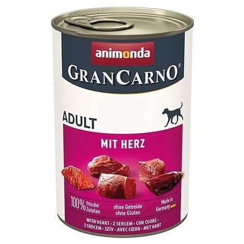 Animonda Gran Carno Sığır Yürekli Yetişkin Köpek Konservesi 400 GR | SRC: Barcode: 4017721824774